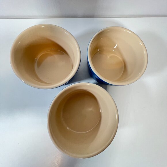 Le Creuset Ramekin / Side Dish / Bakeware Blue, 3.75" Bundle of 3 - Picture 3 of 6